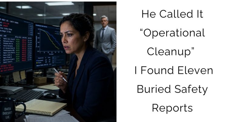 He Called It “Operational Cleanup” — I Found Eleven Buried Safety Reports