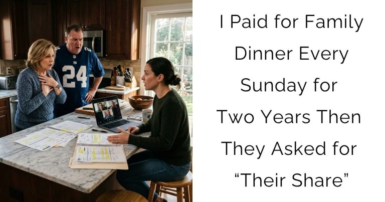 I Paid for Family Dinner Every Sunday for Two Years… Then They Asked for “Their Share