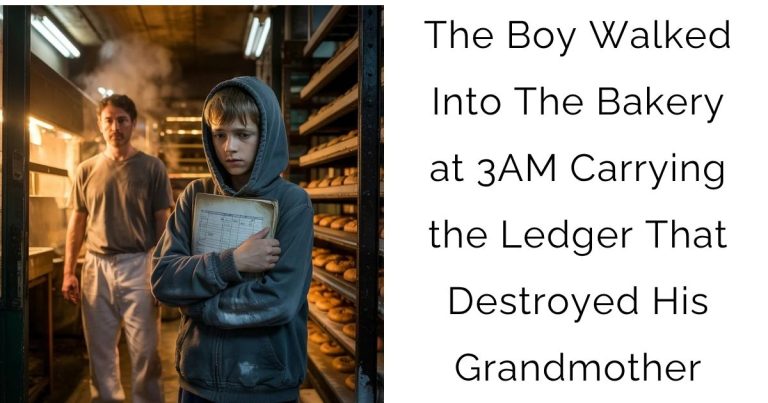 The Boy Walked Into The Bakery at 3AM Carrying the Ledger That Destroyed His Grandmother