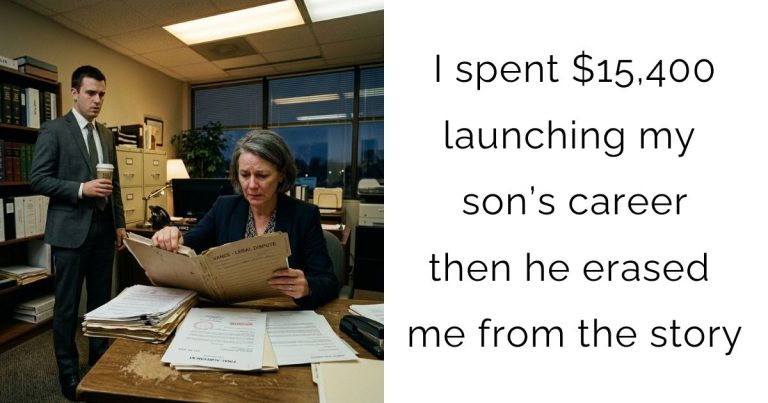 I spent $15,400 launching my son’s career… then he erased me from the story