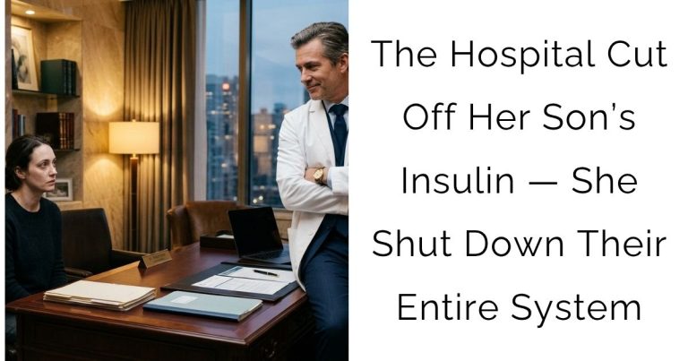 The Hospital Cut Off Her Son’s Insulin — She Shut Down Their Entire System