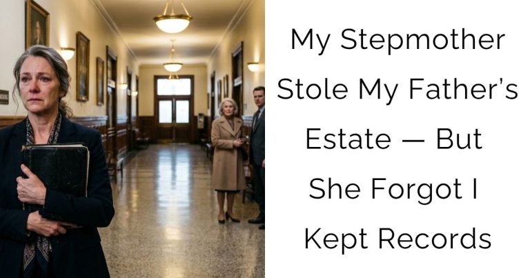 My Stepmother Stole My Father’s Estate — But She Forgot I Kept Records