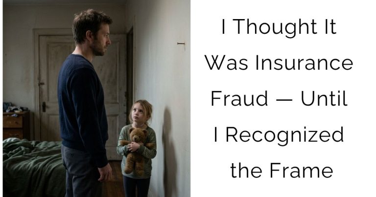 I Thought It Was Insurance Fraud — Until I Recognized the Frame