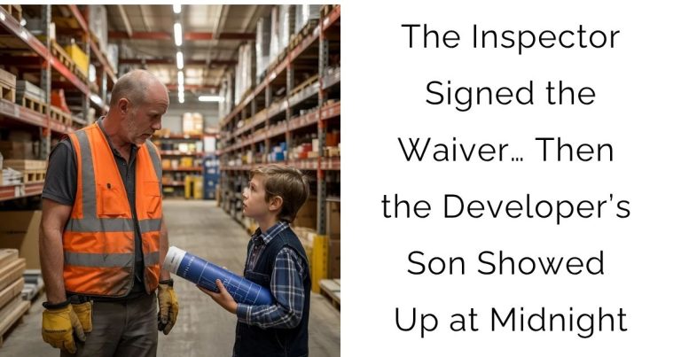 The Inspector Signed the Waiver… Then the Developer’s Son Showed Up at Midnight