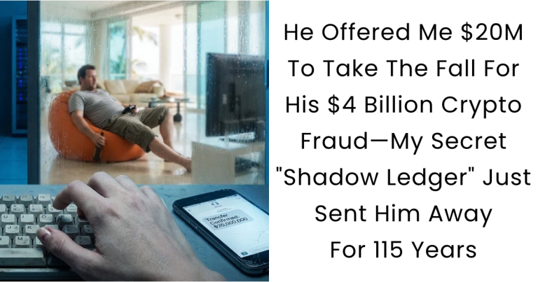 He Offered Me $20M To Take The Fall For His $4 Billion Crypto Fraud—My Secret “Shadow Ledger” Just Sent Him Away For 115 Years