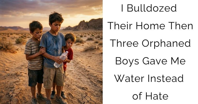 I Bulldozed Their Home — Then Three Orphaned Boys Gave Me Water Instead of Hate