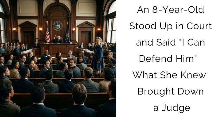 An 8-Year-Old Stood Up in Court and Said “I Can Defend Him” — What She Knew Brought Down a Judge