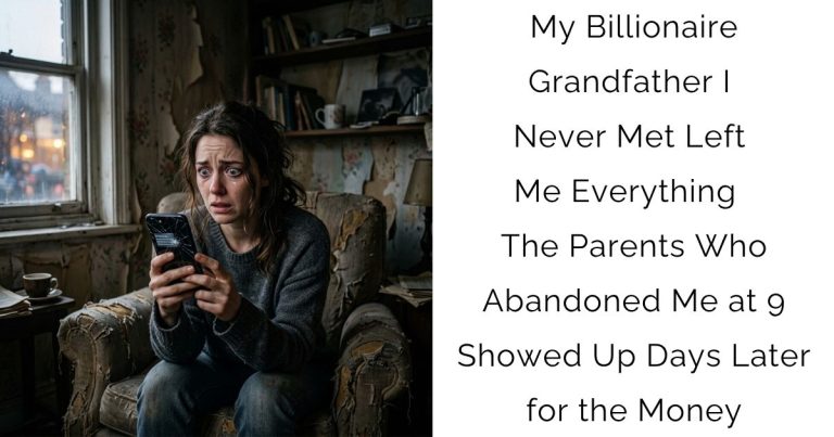 My Billionaire Grandfather I Never Met Left Me Everything — The Parents Who Abandoned Me at 9 Showed Up Days Later for the Money