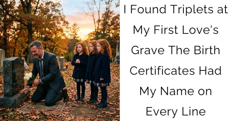 I Found Triplets at My First Love’s Grave — The Birth Certificates Had My Name on Every Line
