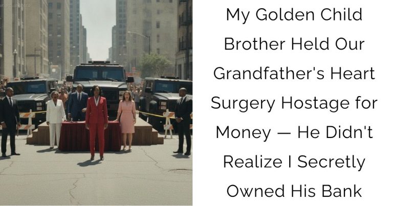 My Golden Child Brother Held Our Grandfather’s Heart Surgery Hostage for Money — He Didn’t Realize I Secretly Owned His Bank