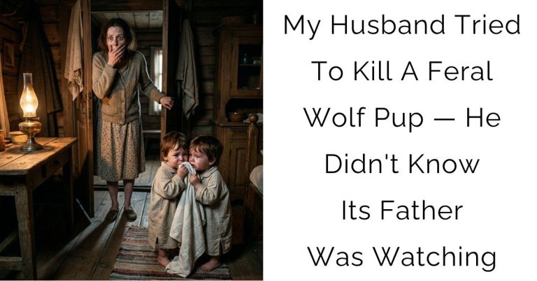 My Husband Tried To Kill A Feral Wolf Pup — He Didn’t Know Its Father Was Watching