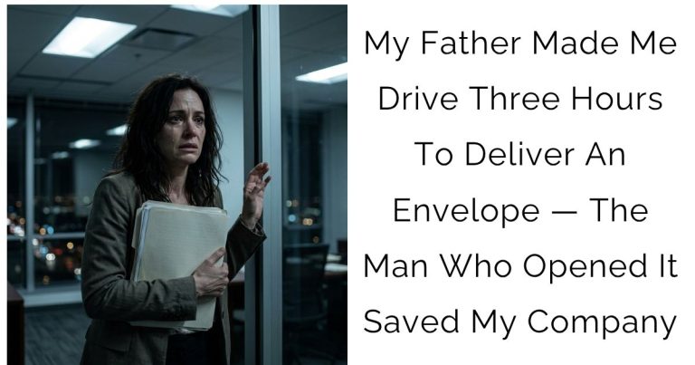 My Father Made Me Drive Three Hours To Deliver An Envelope — The Man Who Opened It Saved My Company