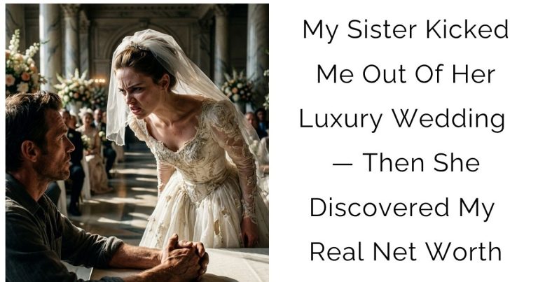 My Sister Kicked Me Out Of Her Luxury Wedding — Then She Discovered My Real Net Worth