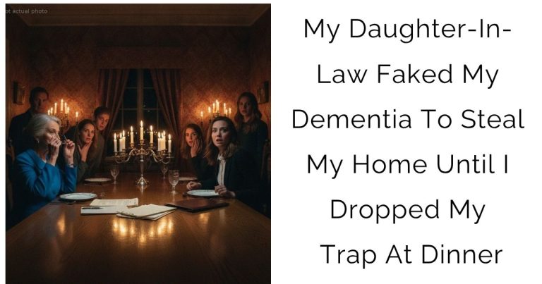 My Daughter-In-Law Faked My Dementia To Steal My Home Until I Dropped My Trap At Dinner
