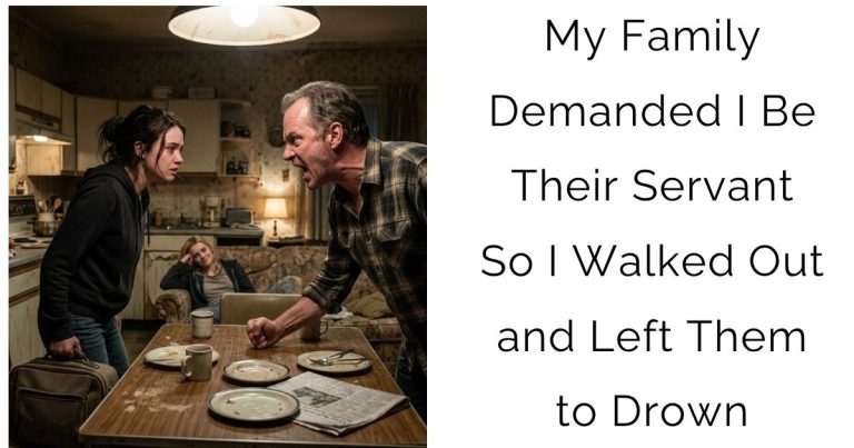 My Family Demanded I Be Their Servant — So I Walked Out and Left Them to Drown