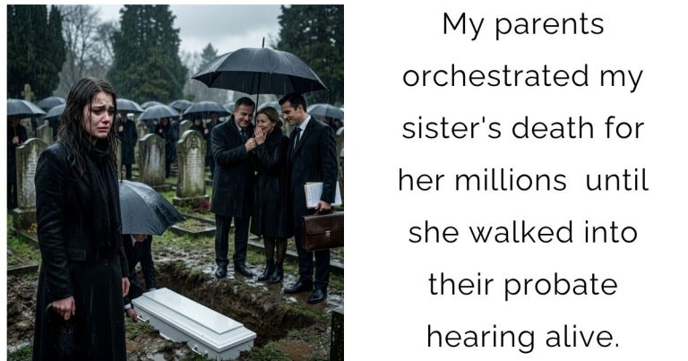 My parents orchestrated my sister’s death for her millions — until she walked into their probate hearing alive.