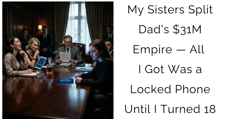 My Sisters Split Dad’s $31M Empire — All I Got Was a Locked Phone Until I Turned 18