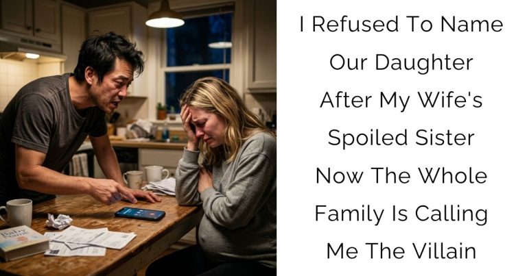 I Refused To Name Our Daughter After My Wife’s Spoiled Sister — Now The Whole Family Is Calling Me The Villain
