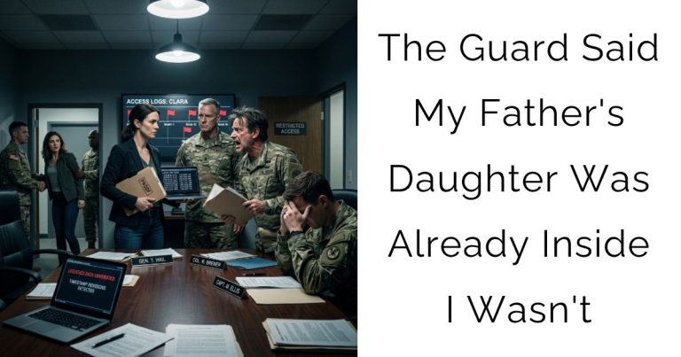The Guard Said My Father’s Daughter Was Already Inside — I Wasn’t