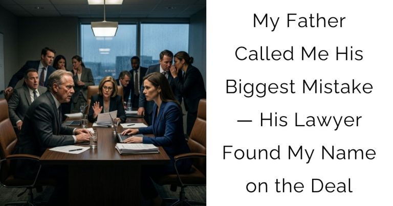 My Father Called Me His Biggest Mistake — His Lawyer Found My Name on the Deal