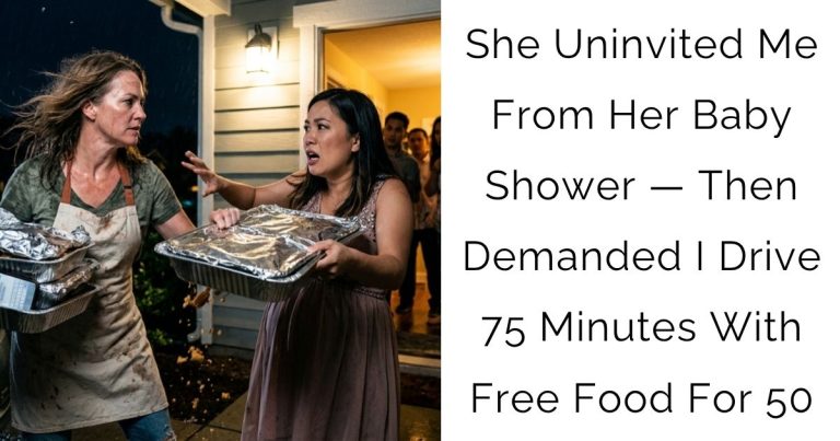 She Uninvited Me From Her Baby Shower — Then Demanded I Drive 75 Minutes With Free Food For 50