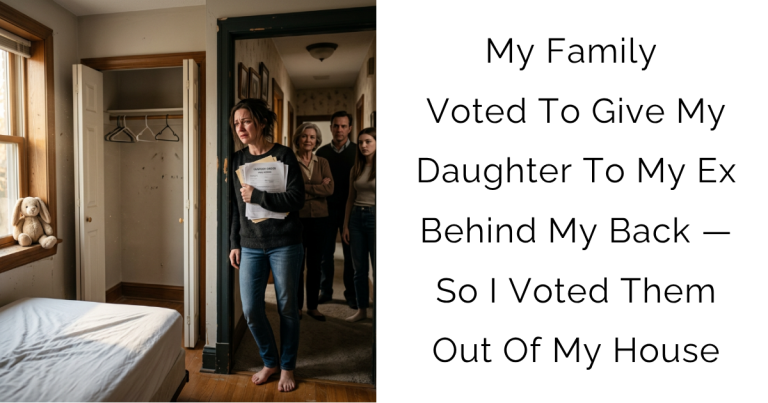 My Family Voted To Give My Daughter To My Ex Behind My Back — So I Voted Them Out Of My House