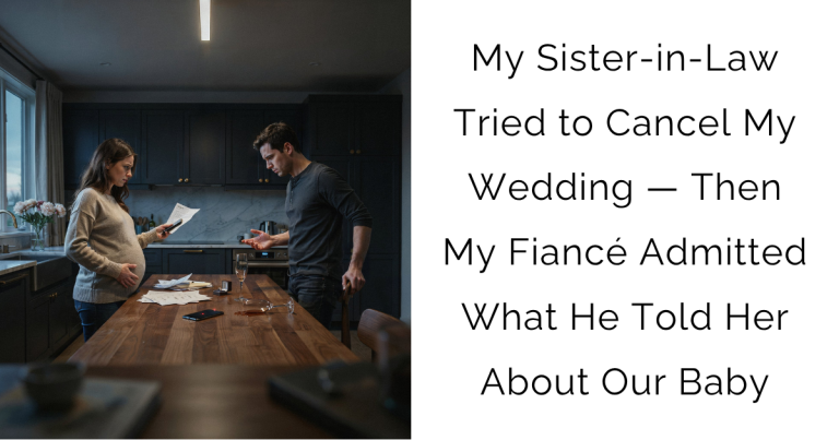 My Sister-in-Law Tried to Cancel My Wedding — Then My Fiancé Admitted What He Told Her About Our Baby
