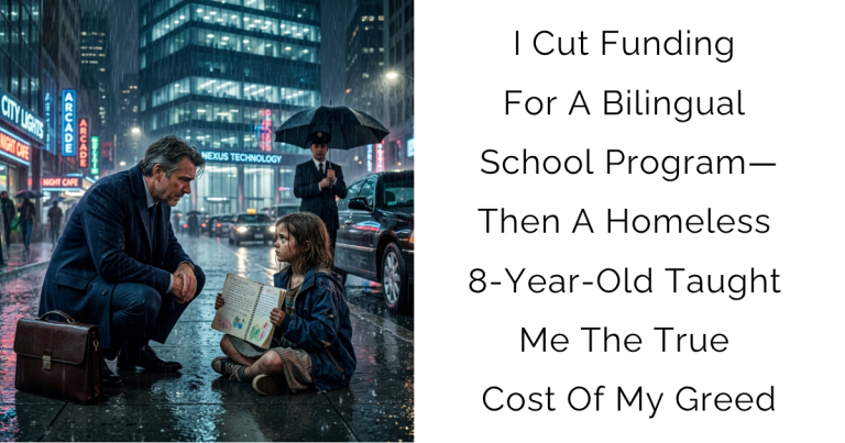 I Cut Funding For A Bilingual School Program—Then A Homeless 8-Year-Old Taught Me The True Cost Of My Greed