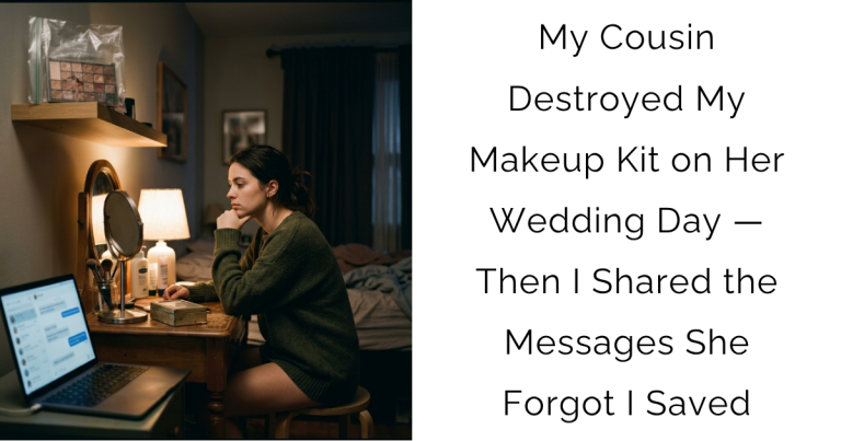 My Cousin Destroyed My Makeup Kit on Her Wedding Day — Then I Shared the Messages She Forgot I Saved
