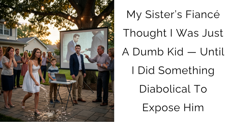 My Sister’s Fiancé Thought I Was Just A Dumb Kid — Until I Did Something Diabolical To Expose Him