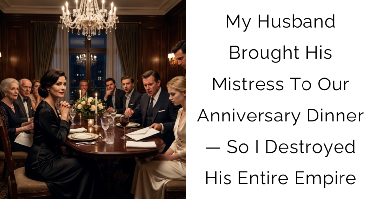 My Husband Brought His Mistress To Our Anniversary Dinner — So I Destroyed His Entire Empire