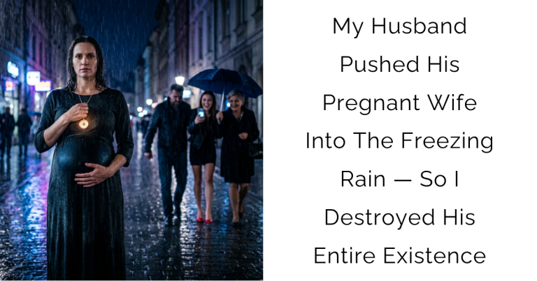 My Husband Pushed His Pregnant Wife Into The Freezing Rain — So I Destroyed His Entire Existence