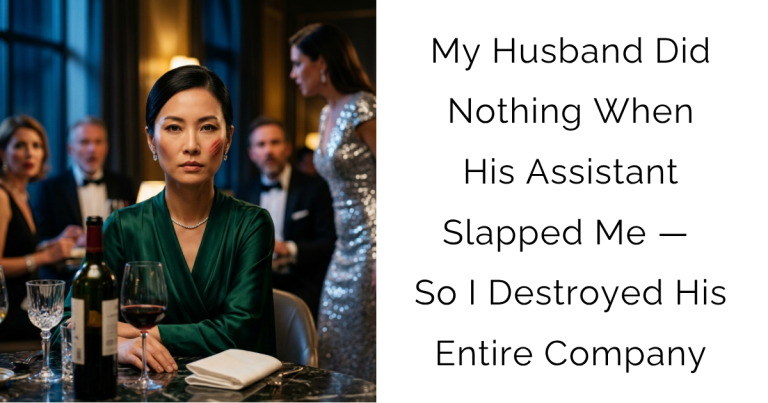 My Husband Did Nothing When His Assistant Slapped Me — So I Destroyed His Entire Company