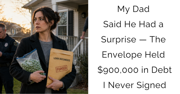 My Dad Said He Had a Surprise — The Envelope Held $900,000 in Debt I Never Signed