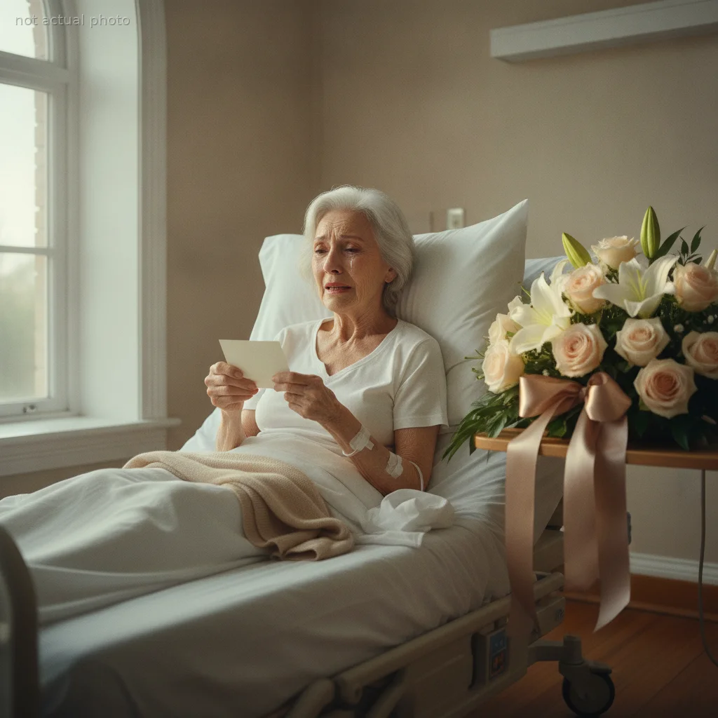 The Day After My Surgery I Called My Only Daughter Too Weak to Lift a Glass of Water, and She Told Me to Call Someone Else and Hung Up — So I Lay There in the Dark Believing I Was Completely Alone, Until the Next Morning a Nurse Walked In Carrying an Enormous Arrangement of Lilies and a Note With No Name That Said Everything Is Already Paid For, Rest Easy