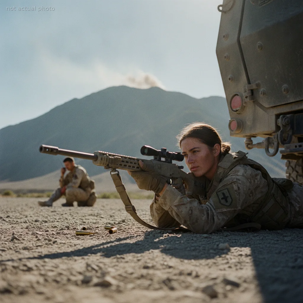 I Rode Next to the Quietest Soldier on Our Base for Three Months — Then the Ambush Started and She Picked Up a Rifle