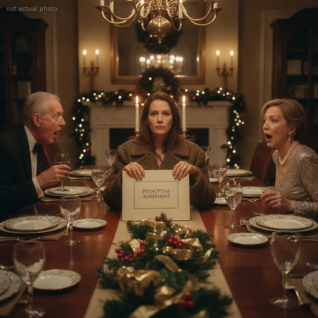 My Fiancé's Parents Handed Me a Pre-Nup at Christmas Dinner — Then I Revealed My True Identity