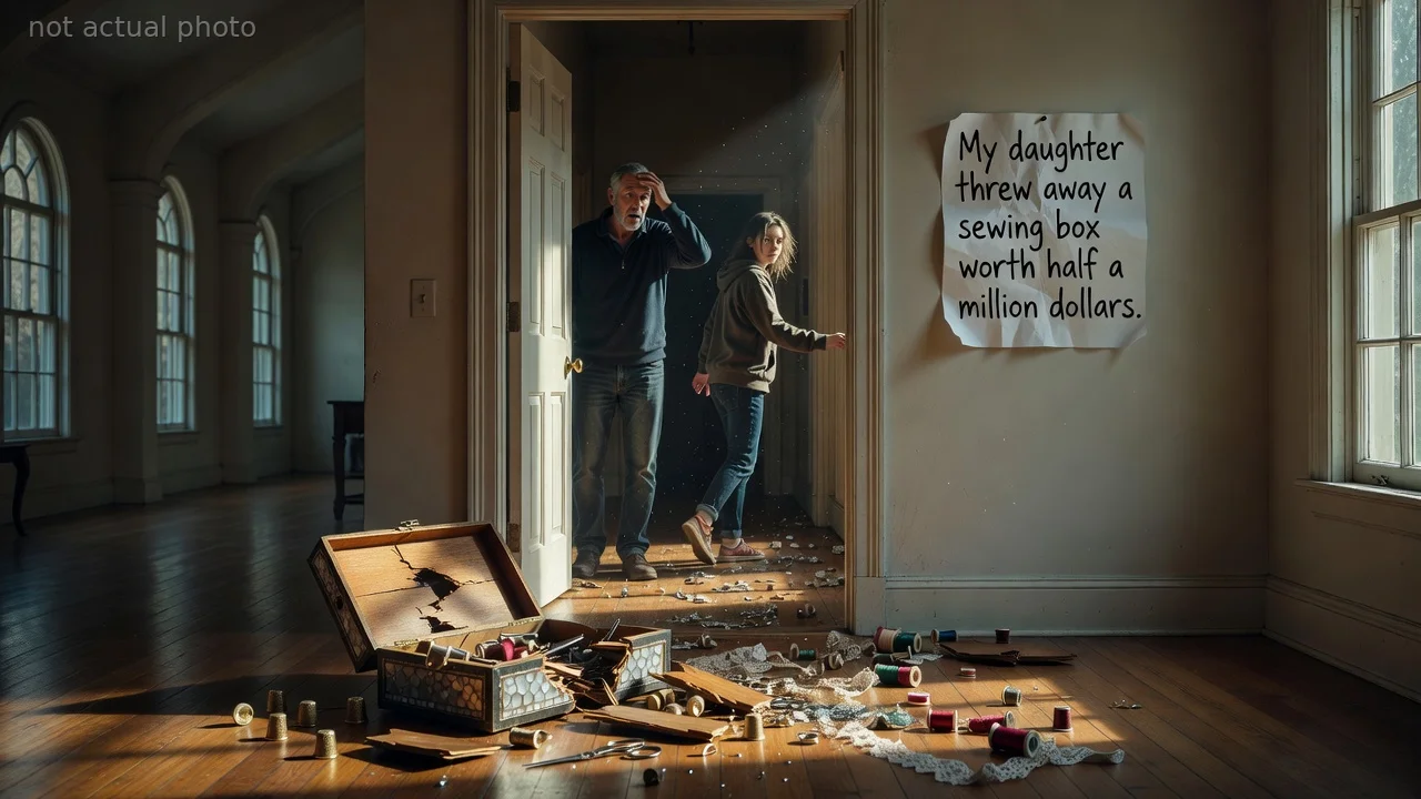 My daughter threw away a sewing box worth half a million dollars