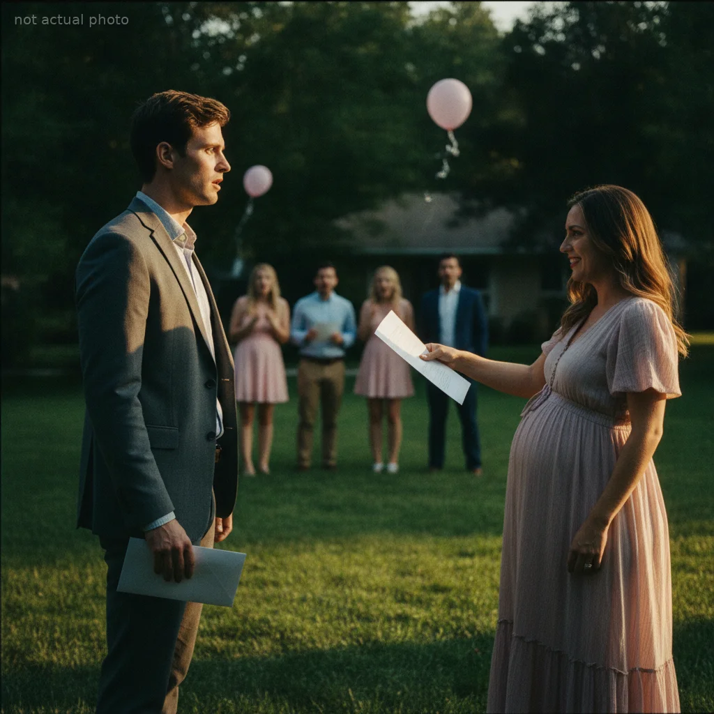 My Husband Served Me Divorce Papers at Our Baby's Gender Reveal — My Announcement Ruined His Life