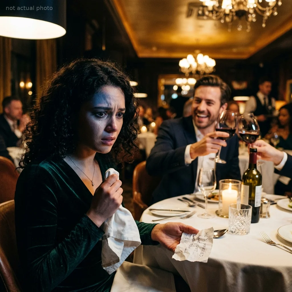 My husband threw me a lavish 30th birthday dinner, but the terrified waitress slipped me a napkin that saved my life.