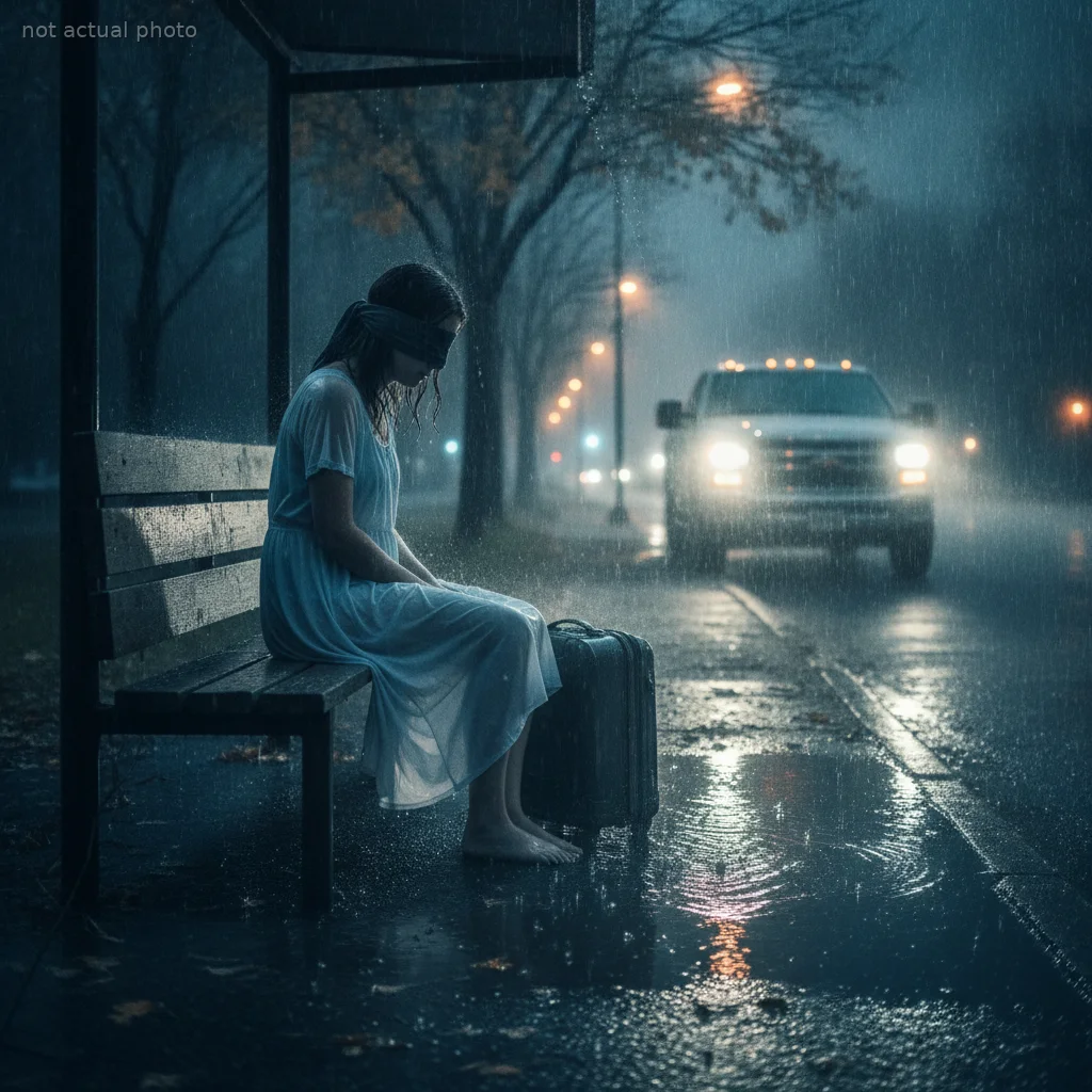 My Husband Left Me Blind And Penniless At A Bus Stop In The Freezing Rain. Then A Stranger's Truck Pulled Up.