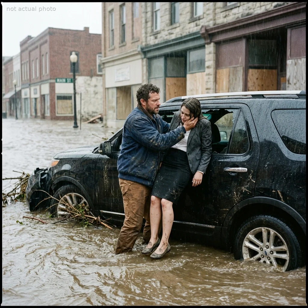 My Town Was Drowning, So I Rescued A Stranger — Then The Men In Suits Arrived
