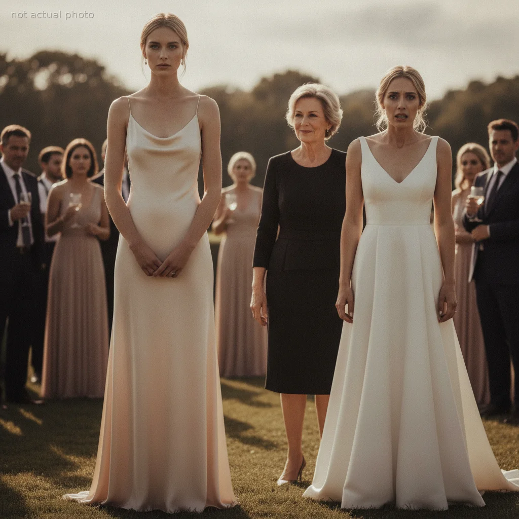 Megan texted me that aesthetics mattered more than my complexion… but when the June sun hit the dress, she turned pale and called me a saboteur