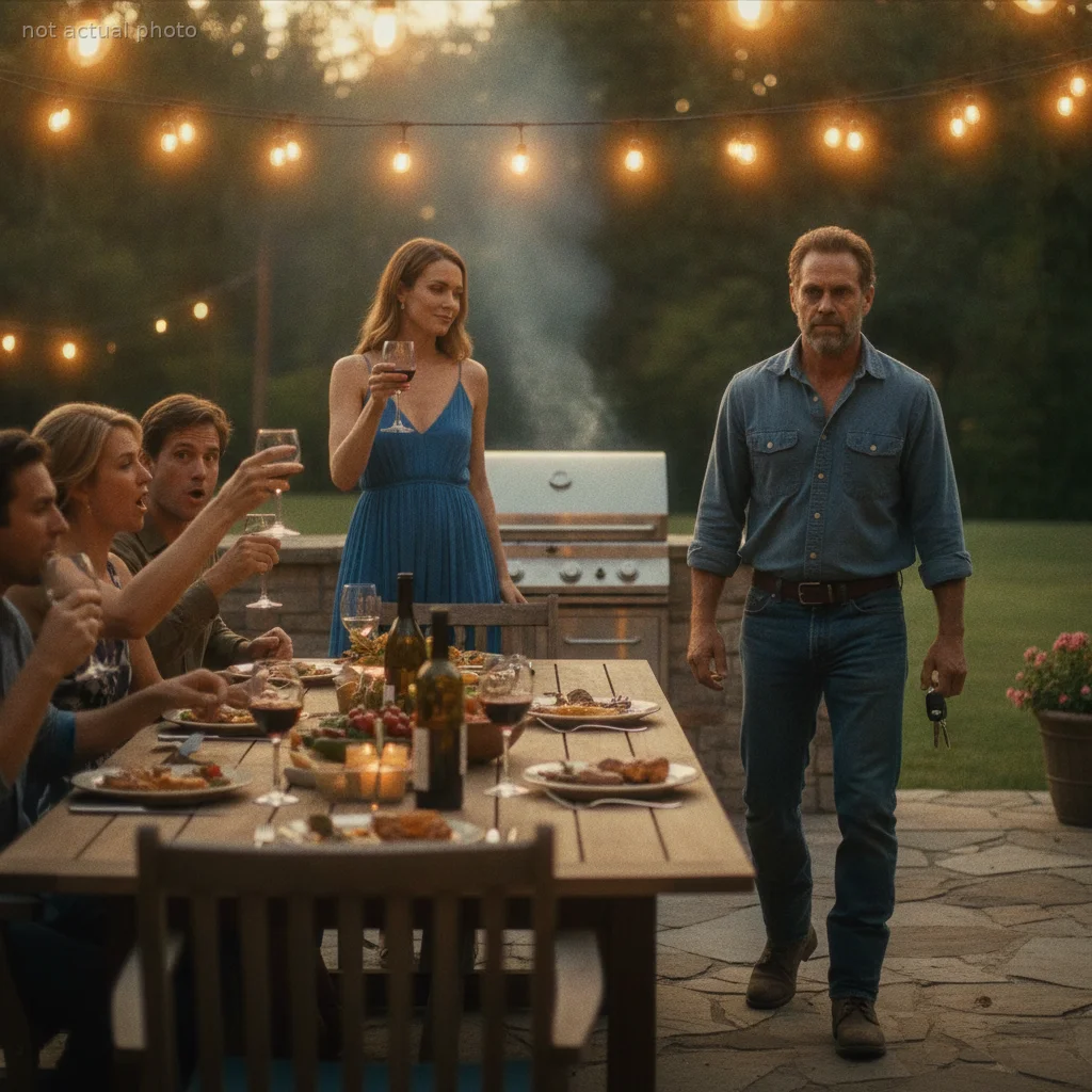 At a Backyard Barbecue, My Wife Told the Whole Table the Most Romantic Night of Her Life