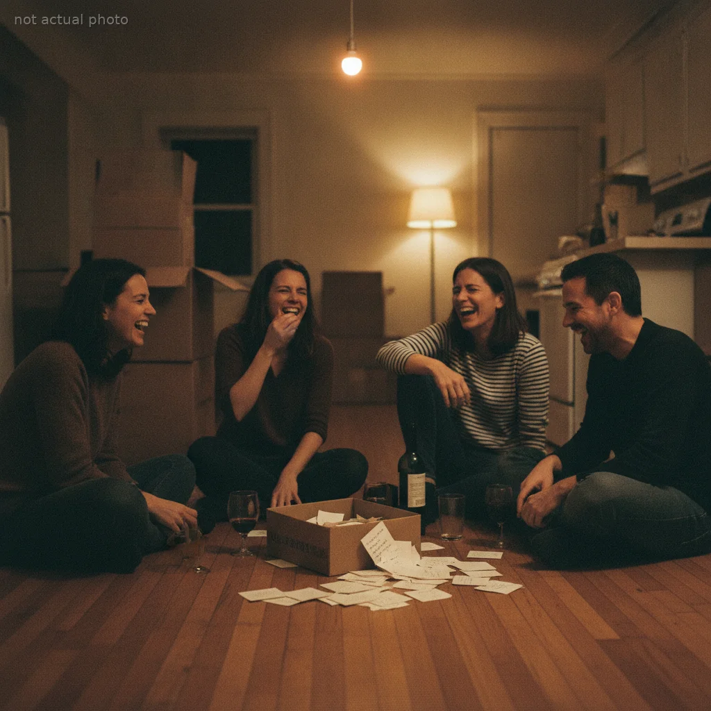 For Almost Twenty Years My Friends and I Wrote Our Most Embarrassing Moments on Index Cards and Kept Them in an Old Shoebox, and Last Weekend, in the Empty Apartment Where It All Started, We Opened That Box One Last Time — and the Single Card That Just Said She Didn't Mean That Put Four Grown Adults on the Kitchen Floor, Laughing Until We Were Crying