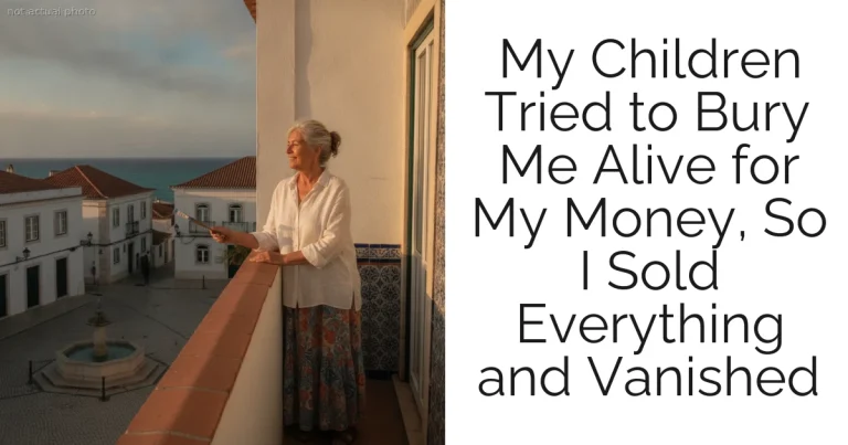 My Children Tried to Bury Me Alive for My Money, So I Sold Everything and Vanished