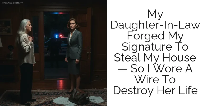 My Daughter-In-Law Forged My Signature To Steal My House — So I Wore A Wire To Destroy Her Life