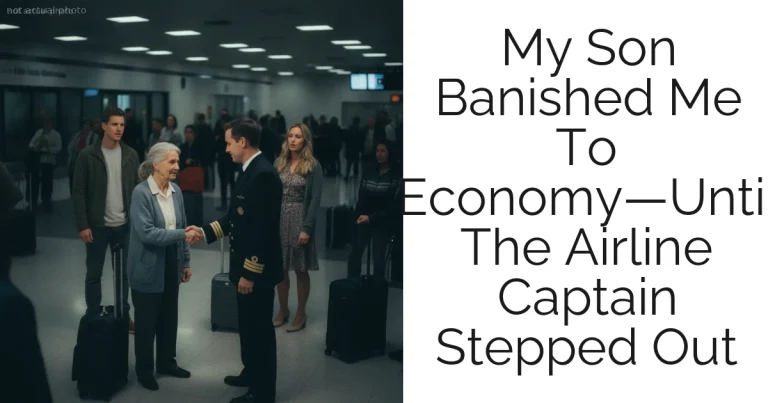 My Son Banished Me To Economy—Until The Airline Captain Stepped Out
