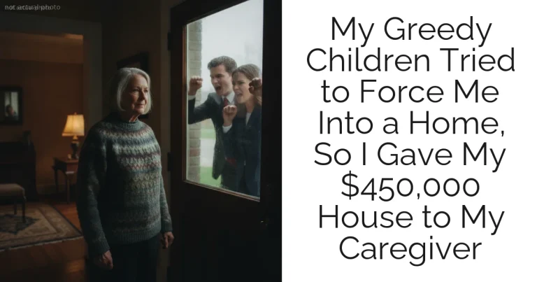 My Greedy Children Tried to Force Me Into a Home, So I Gave My $450,000 House to My Caregiver