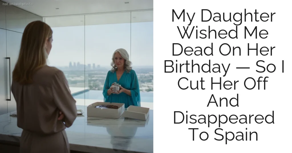 My Daughter Wished Me Dead On Her Birthday — So I Cut Her Off And Disappeared To Spain